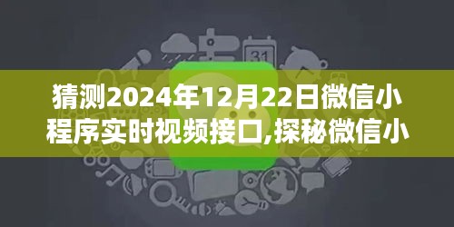 微信小程序?qū)崟r(shí)視頻接口探秘，回顧歷程與未來(lái)預(yù)測(cè)（2024年視角）