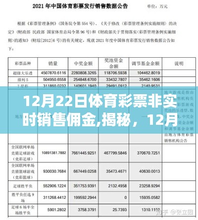 揭秘，體育彩票非實(shí)時(shí)銷售傭金背后的真相（12月22日）