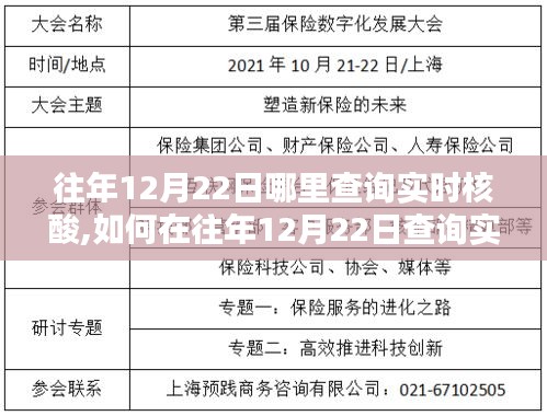 往年12月22日實時核酸檢測結(jié)果查詢步驟及查詢渠道詳解