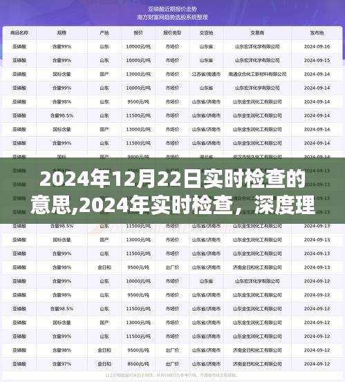 2024年實時檢查深度解讀，動態(tài)監(jiān)控的意義、價值及實時檢查趨勢分析