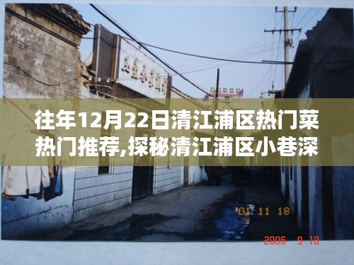 探秘清江浦區美食秘境，12月22日熱門菜推薦與小巷深處的味蕾盛宴