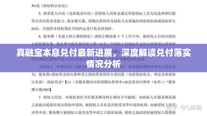 真融寶本息兌付最新進展，深度解讀兌付落實情況分析