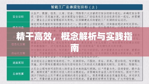 精干高效，概念解析與實踐指南