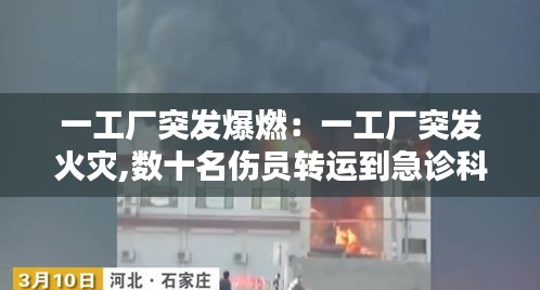 一工廠(chǎng)突發(fā)爆燃：一工廠(chǎng)突發(fā)火災(zāi),數(shù)十名傷員轉(zhuǎn)運(yùn)到急診科 