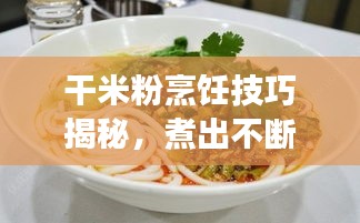 干米粉烹飪技巧揭秘，煮出不斷裂美味米粉的秘訣！