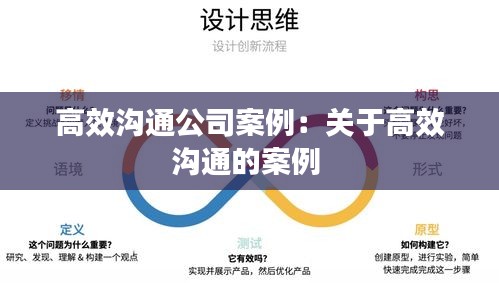 高效溝通公司案例：關(guān)于高效溝通的案例 