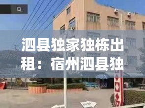 泗縣獨家獨棟出租：宿州泗縣獨門獨院出售 