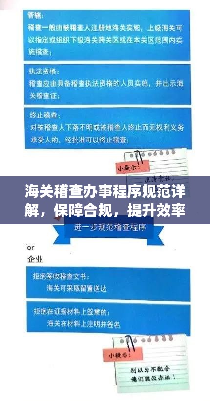海關稽查辦事程序規范詳解，保障合規，提升效率