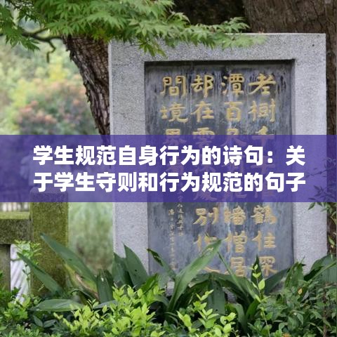 學生規范自身行為的詩句：關于學生守則和行為規范的句子 