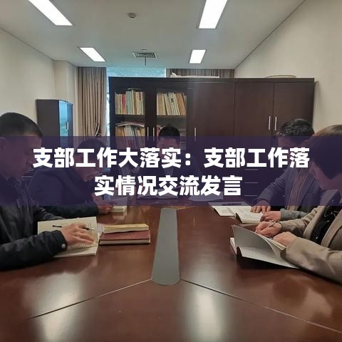 支部工作大落實(shí)：支部工作落實(shí)情況交流發(fā)言 