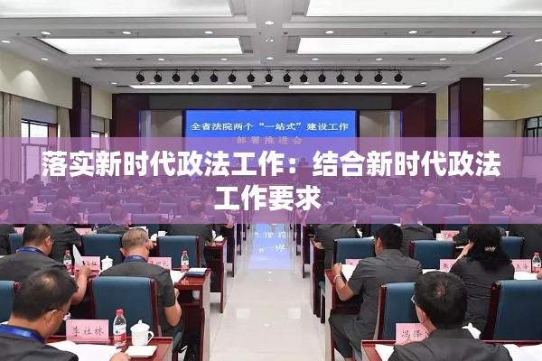 落實(shí)新時(shí)代政法工作：結(jié)合新時(shí)代政法工作要求 