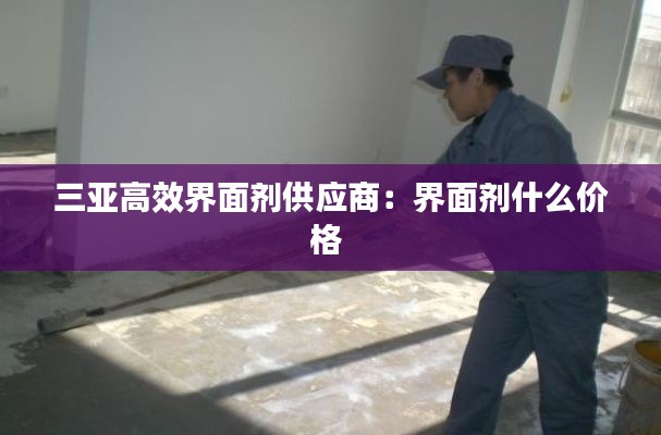三亞高效界面劑供應(yīng)商：界面劑什么價格 