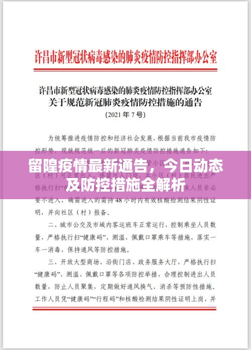 留隍疫情最新通告，今日動(dòng)態(tài)及防控措施全解析