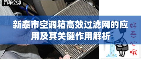 新泰市空調(diào)箱高效過濾網(wǎng)的應(yīng)用及其關(guān)鍵作用解析