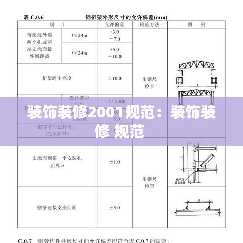 裝飾裝修2001規(guī)范：裝飾裝修 規(guī)范 