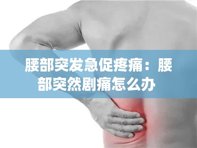 腰部突發急促疼痛：腰部突然劇痛怎么辦 