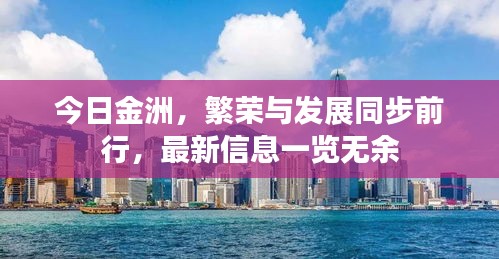 今日金洲，繁榮與發展同步前行，最新信息一覽無余