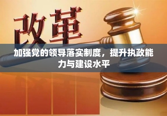 加強(qiáng)黨的領(lǐng)導(dǎo)落實(shí)制度，提升執(zhí)政能力與建設(shè)水平