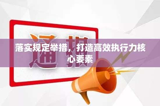 落實規(guī)定舉措，打造高效執(zhí)行力核心要素