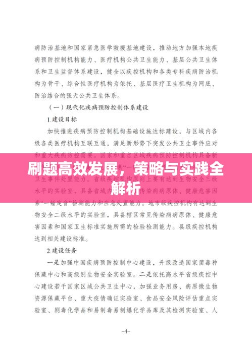 刷題高效發展，策略與實踐全解析