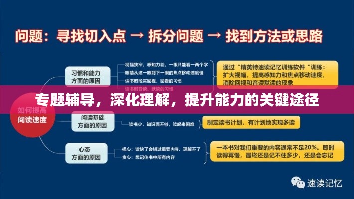 專題輔導(dǎo)，深化理解，提升能力的關(guān)鍵途徑