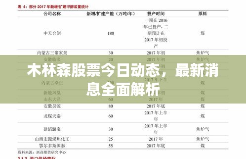 木林森股票今日動態，最新消息全面解析