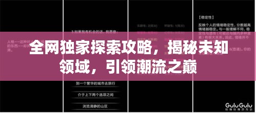 全網(wǎng)獨家探索攻略，揭秘未知領(lǐng)域，引領(lǐng)潮流之巔