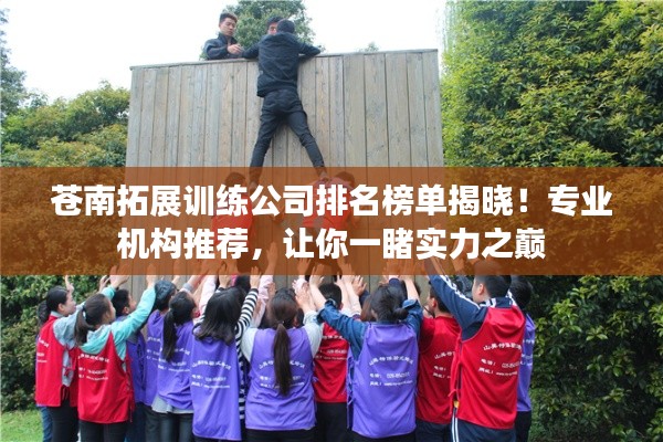 蒼南拓展訓練公司排名榜單揭曉！專業機構推薦，讓你一睹實力之巔