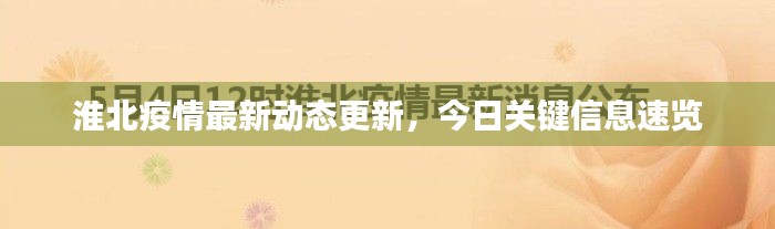 淮北疫情最新動態更新，今日關鍵信息速覽