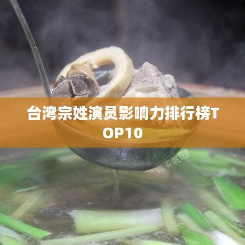 臺灣宗姓演員影響力排行榜TOP10