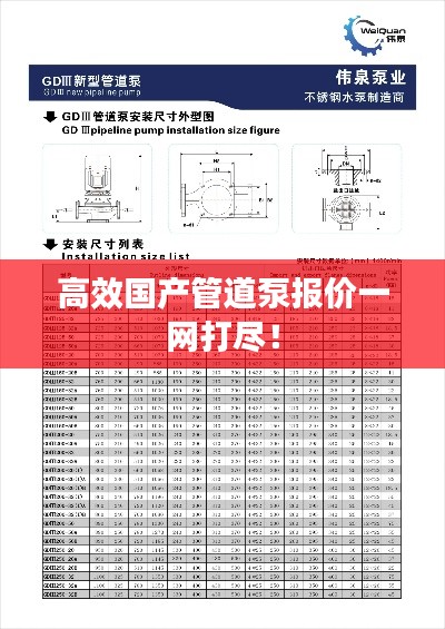 高效國(guó)產(chǎn)管道泵報(bào)價(jià)一網(wǎng)打盡！
