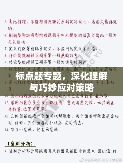 標點題專題，深化理解與巧妙應對策略