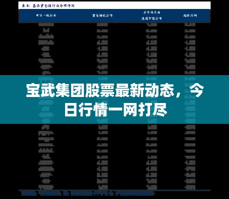 寶武集團股票最新動態，今日行情一網打盡
