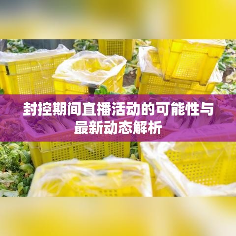 封控期間直播活動的可能性與最新動態解析