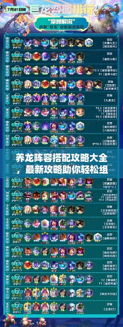 養(yǎng)龍陣容搭配攻略大全，最新攻略助你輕松組建無敵組合！