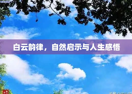 白云韻律，自然啟示與人生感悟