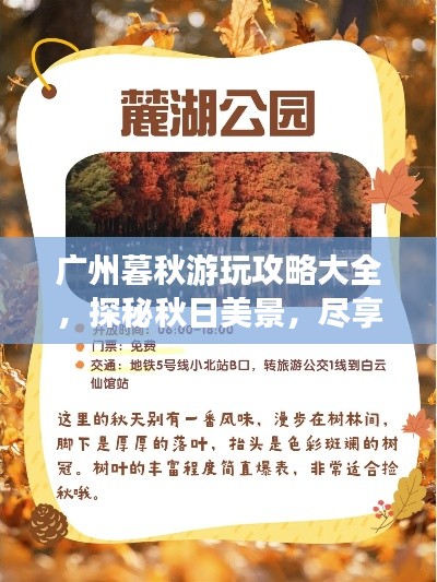 廣州暮秋游玩攻略大全，探秘秋日美景，盡享秋日風(fēng)情！