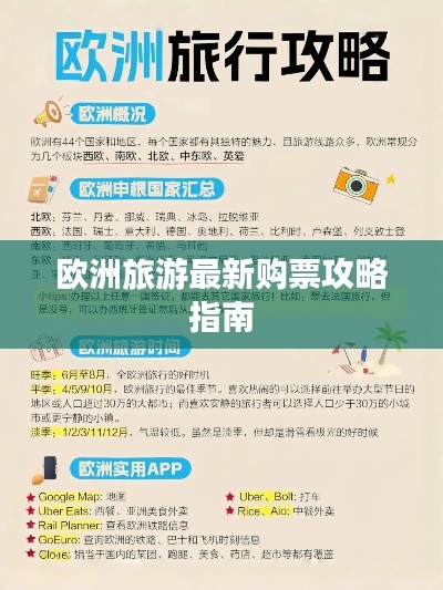 歐洲旅游最新購票攻略指南