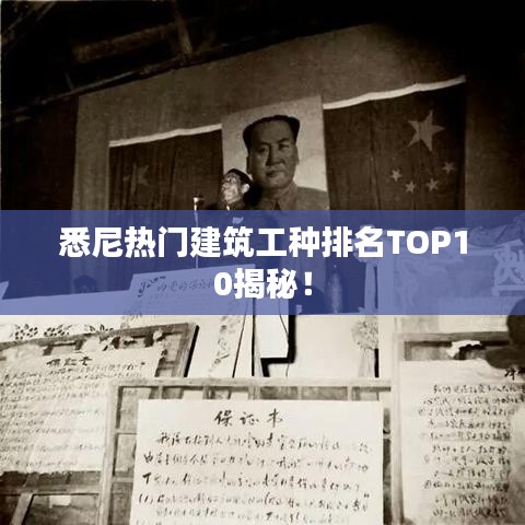 悉尼熱門建筑工種排名TOP10揭秘！