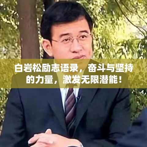 白巖松勵志語錄，奮斗與堅持的力量，激發無限潛能！