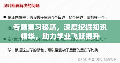 專題復習秘籍，深度挖掘知識精華，助力學業飛躍提升